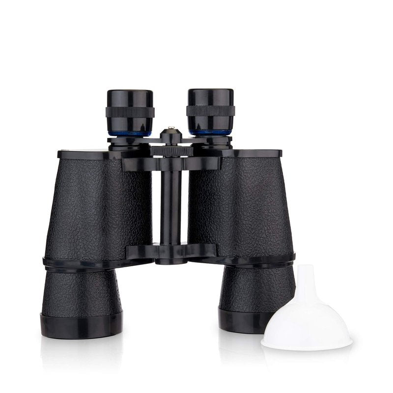 True Binocular Flask, Sneaky Flask, Hidden Alcohol Barware Accessory, Anything but a Cup, 16 oz capacity, Black