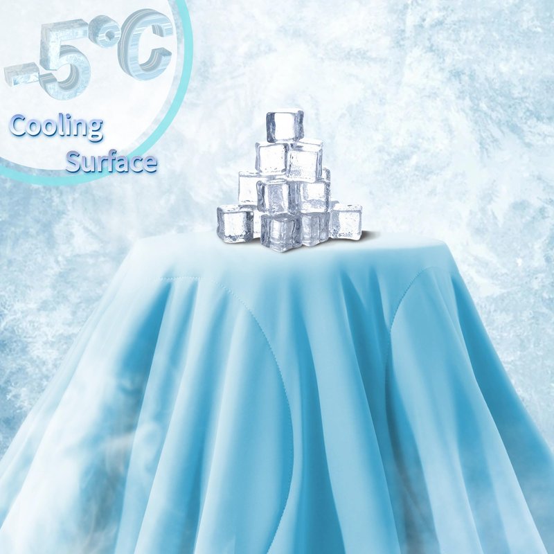 ELNIDO QUEEN Cooling Blanket for Hot Sleepers, Summer Cooling Comforter Queen Size for Night Sweats, Breathable All-Season Lightweight Blanket, (90x90 inch，Grey