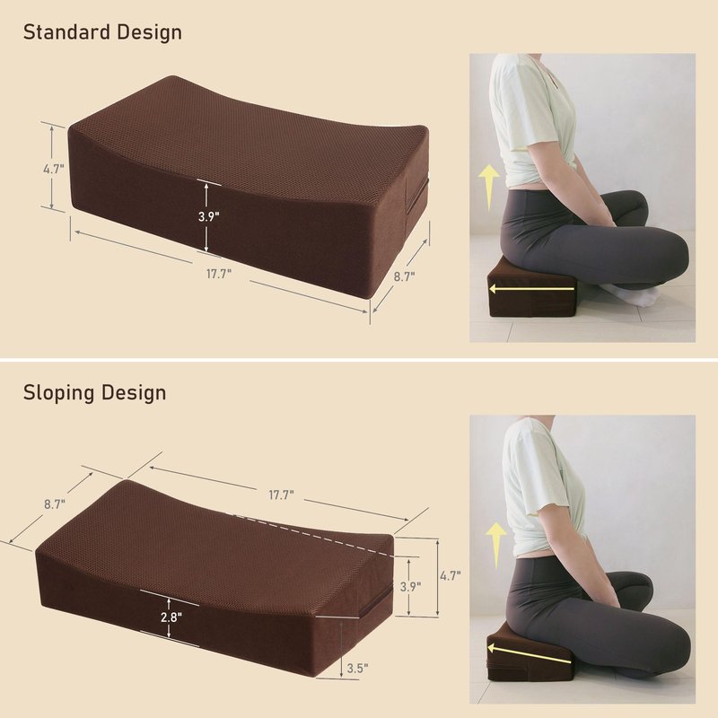 yenzch Meditation Cushion - Floor Pillow for Adults - Floor Seating & Meditation Pillow - Yoga Bolster with Washable Cover - High Density Responsive Bamboo Charcoal Foam for Sitting