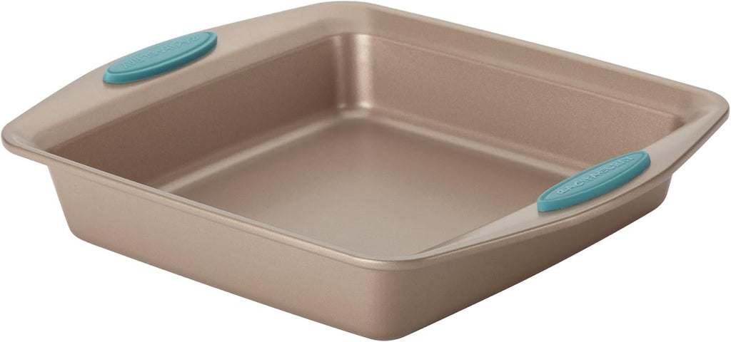 Rachael Ray Cucina Nonstick Baking Pan - 9 Inch Square Cake Pan in Brown Finish