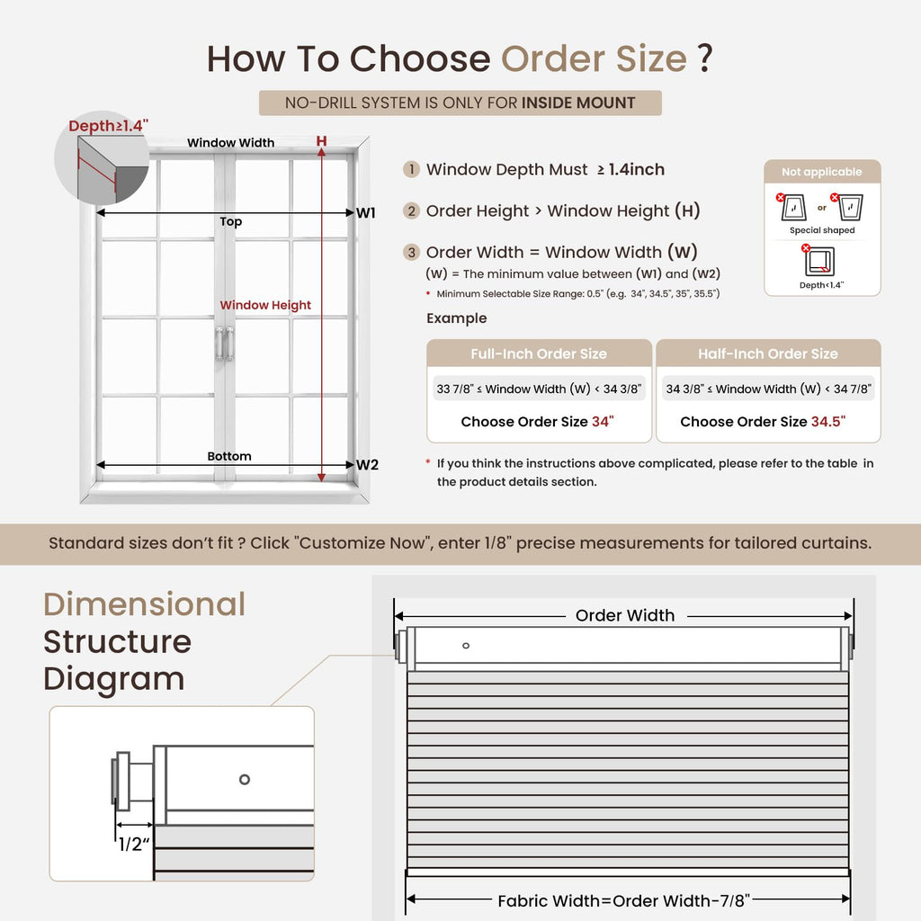 Grandekor No Tools No Drill Cordless Cellular Shades,46" W x 48" H,Blackout Honeycomb Blinds for Indoor Windows,UV Protection Privacy No Drill Blinds for Home,Door,White