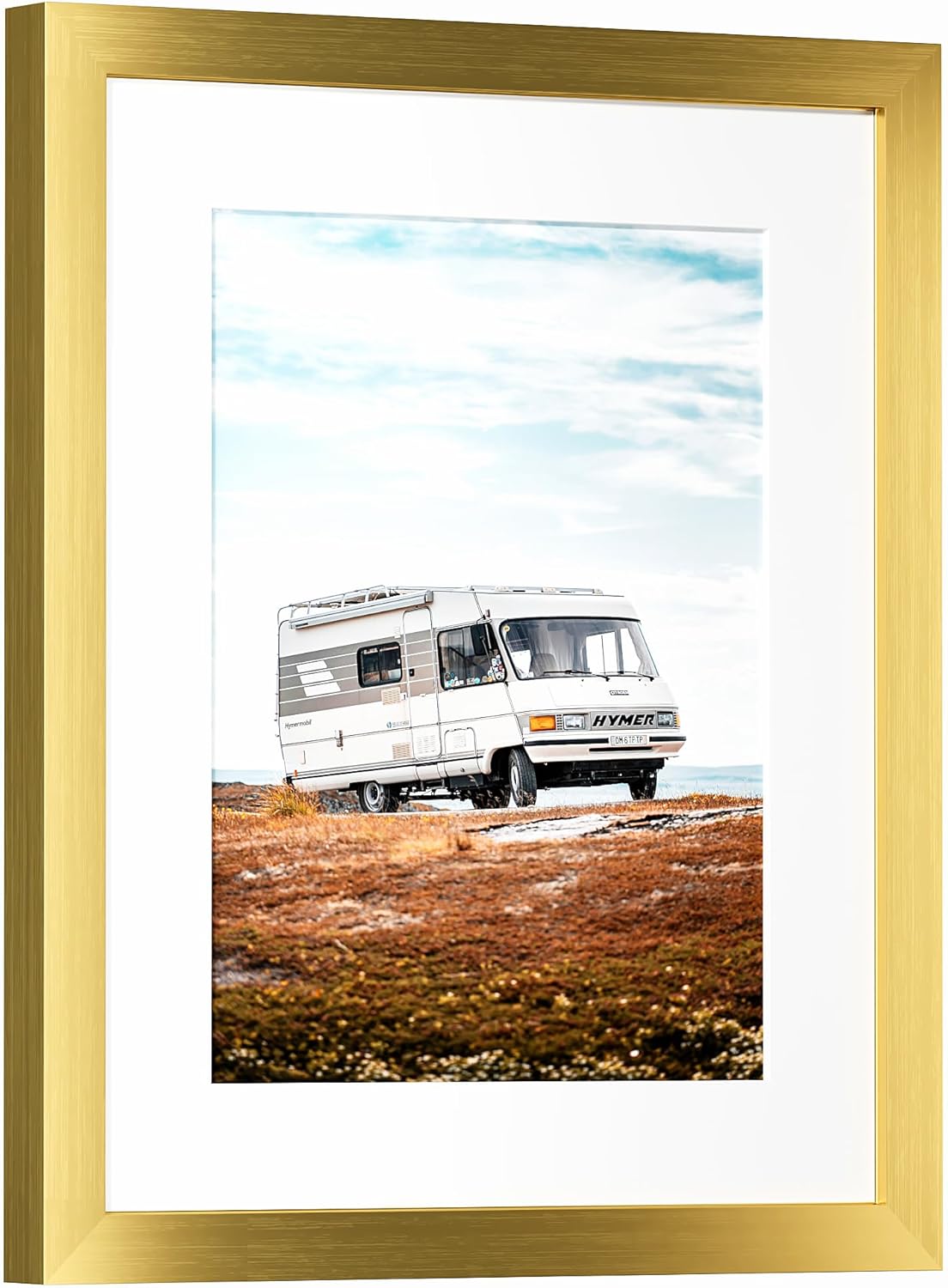 PEALSN 11x14 Picture Frame - Elegant Gold Frame for 8x10 Photos with Mat or 11x14 Without Mat