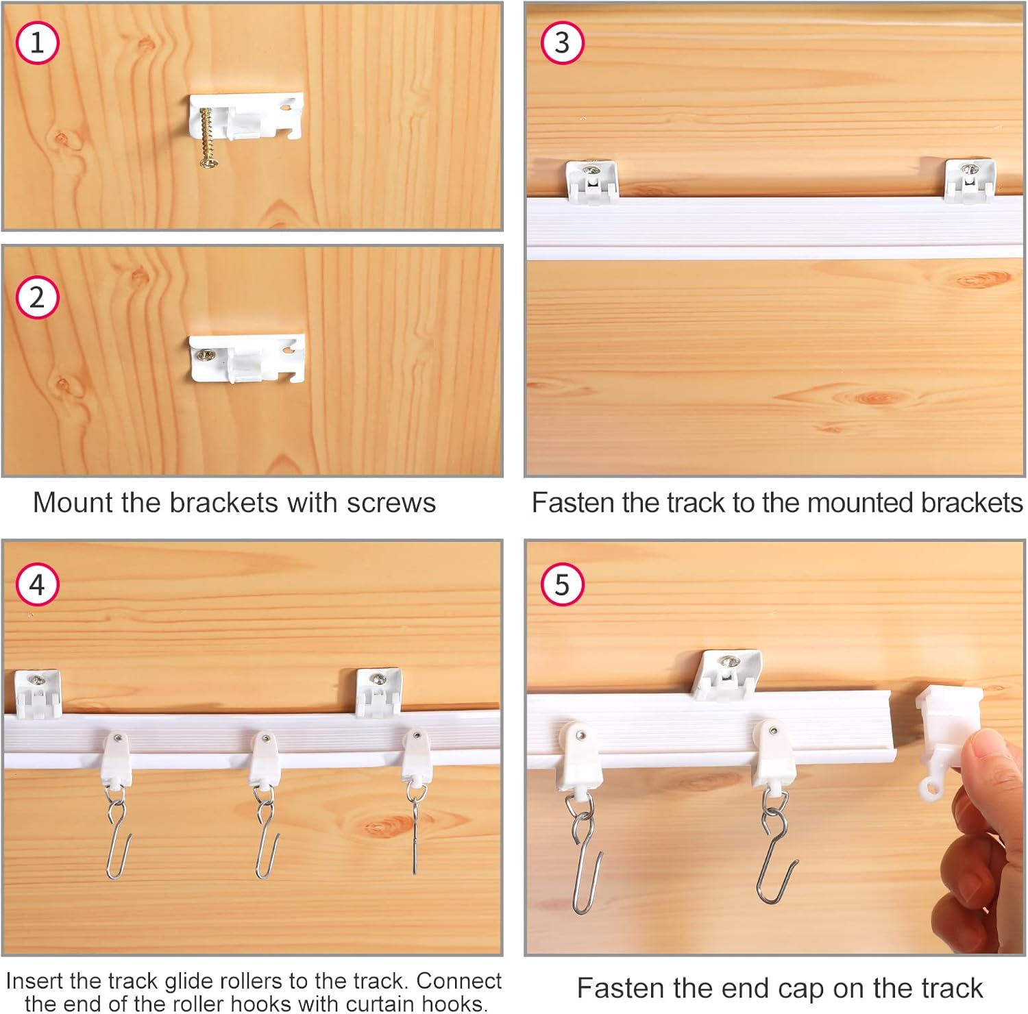 Skiennix Flexible Bendable Ceiling Curtain Track - 5m (16.4ft) for Easy Installation & Versatile Use