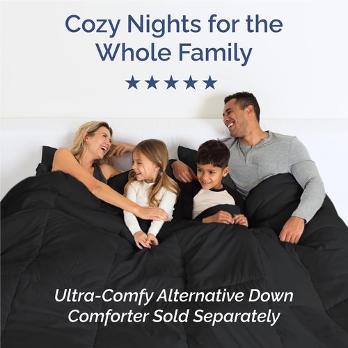 Full Size 4 Piece Sheet Set - Comfy Breathable & Cooling Bed Sheets Set - Hotel Luxury Bedding for Women, Men, Kids, Teens, Boys & Girls - Deep Pockets, Ultra-Soft and Wrinkle Free - Oeko-Tex - Black