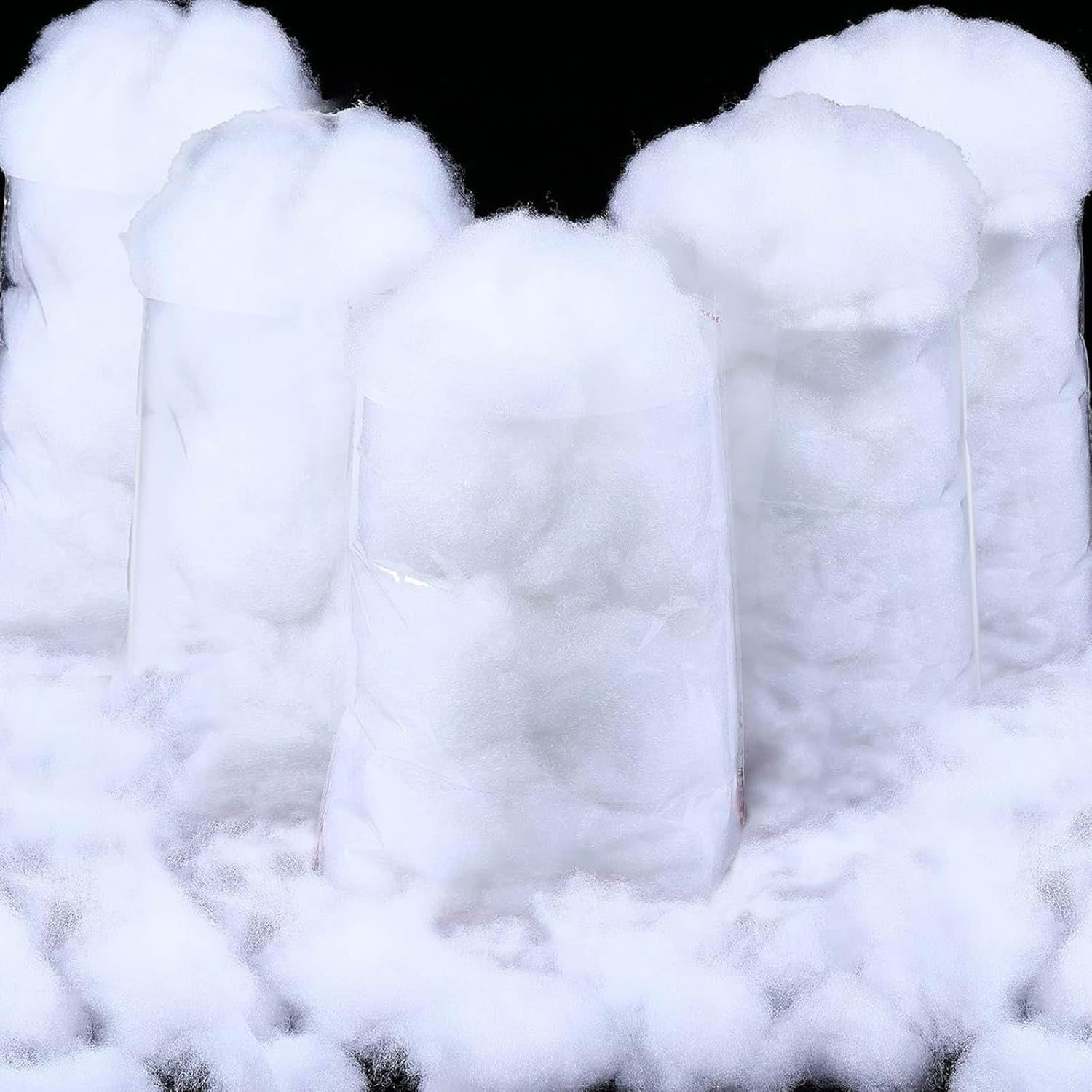 Shappy Christmas Fake Snow | 141.10 Ounce Fluffy White Cloud Fiber for Indoor Decor