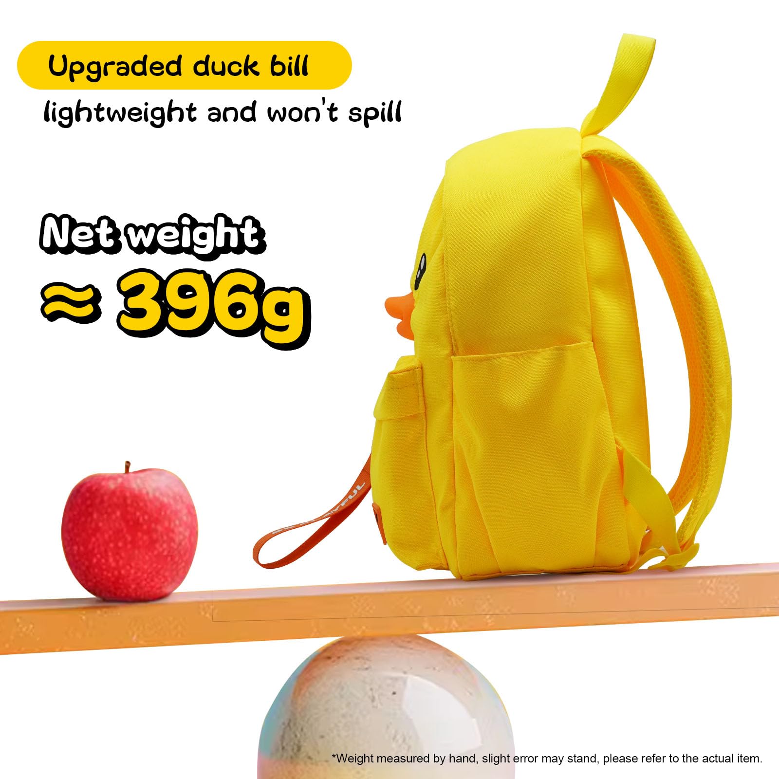 B.Duck Kids Backpack Kindergarten Toddler Mini Backpacks Cute Animal Cartoon Duck for Boys Girls, School, Travel, Daily Use(Age 4-9 (14" h), Classic Duckbill)