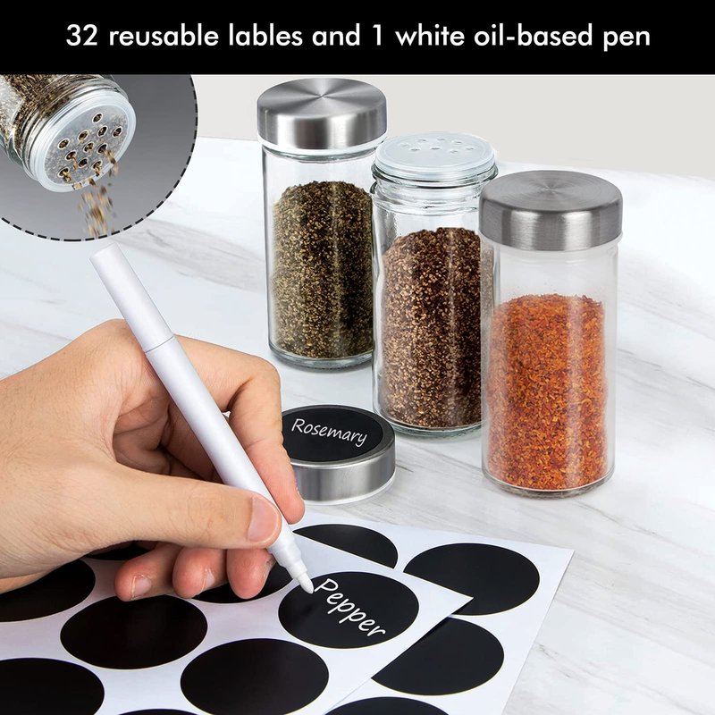 Baker Boutique Spice Rack, Spice Organizer for Countertop, Empty 20-Jars Rotating Rack, Spinning flavoring Rack Shelf, Revolving rack for Kitchen (Black)