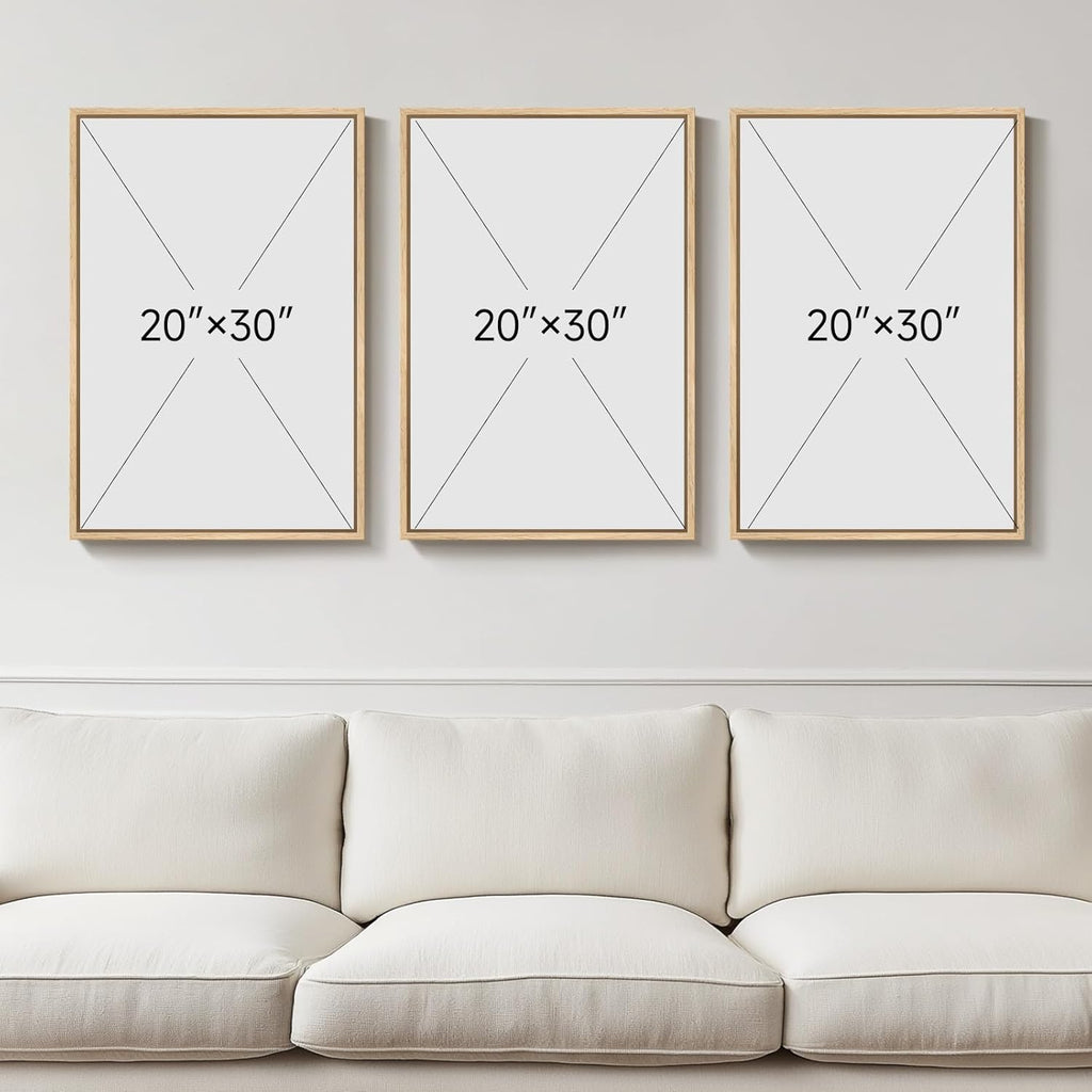 Regine Switzerland Large 3D Textured Boho Wall Art Set - 3 Modern Abstract Paintings for Living Room & Entryway Decor