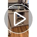 2-Door Storage Cabinet with Adjustable Shelves, White Buffet Sideboard