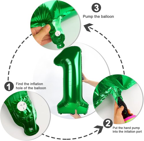 27-Inch Dark Green Number 40 Balloon by [Brand Name] - Perfect for Birthday, Graduation & Wedding Celebrations