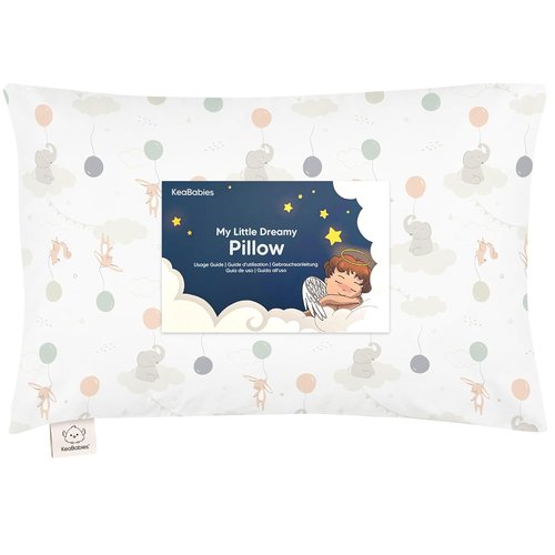 Escapade Toddler Pillow - Soft Organic Cotton Travel Pillow with Case | 13x18, Breathable & Machine Washable for Ages 2-5