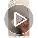 Small Replacement Adhesive Strips for Wall Hooks, 64-Pack