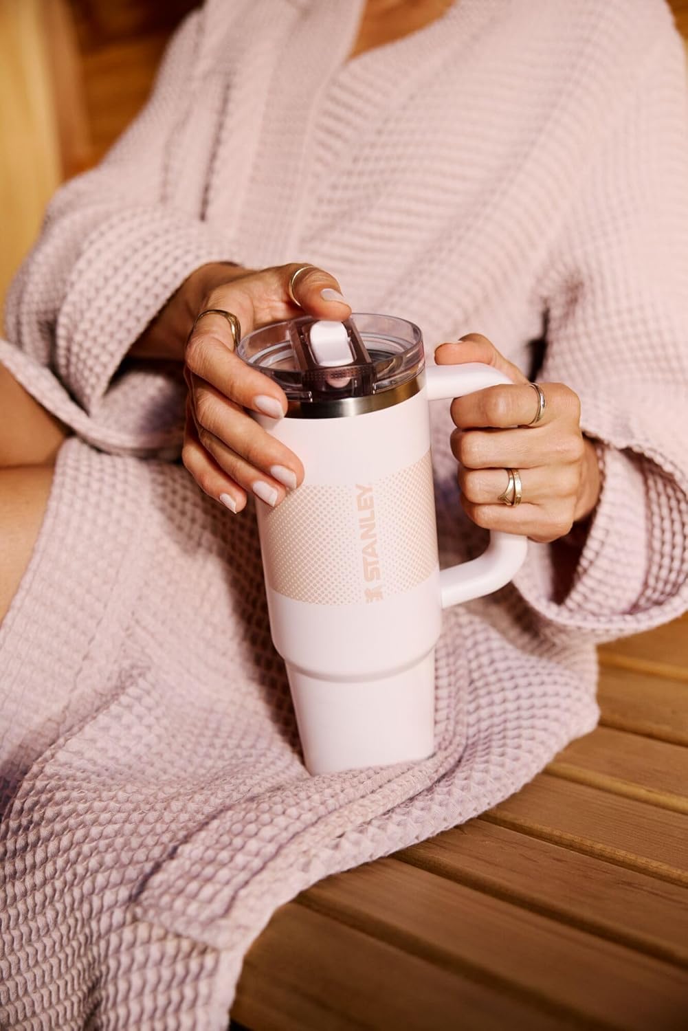 STANLEY Quencher ProTour 20 oz Tumbler - Leakproof Lid, Built-In Straw & Handle | Insulated, BPA-Free, Black 2.0