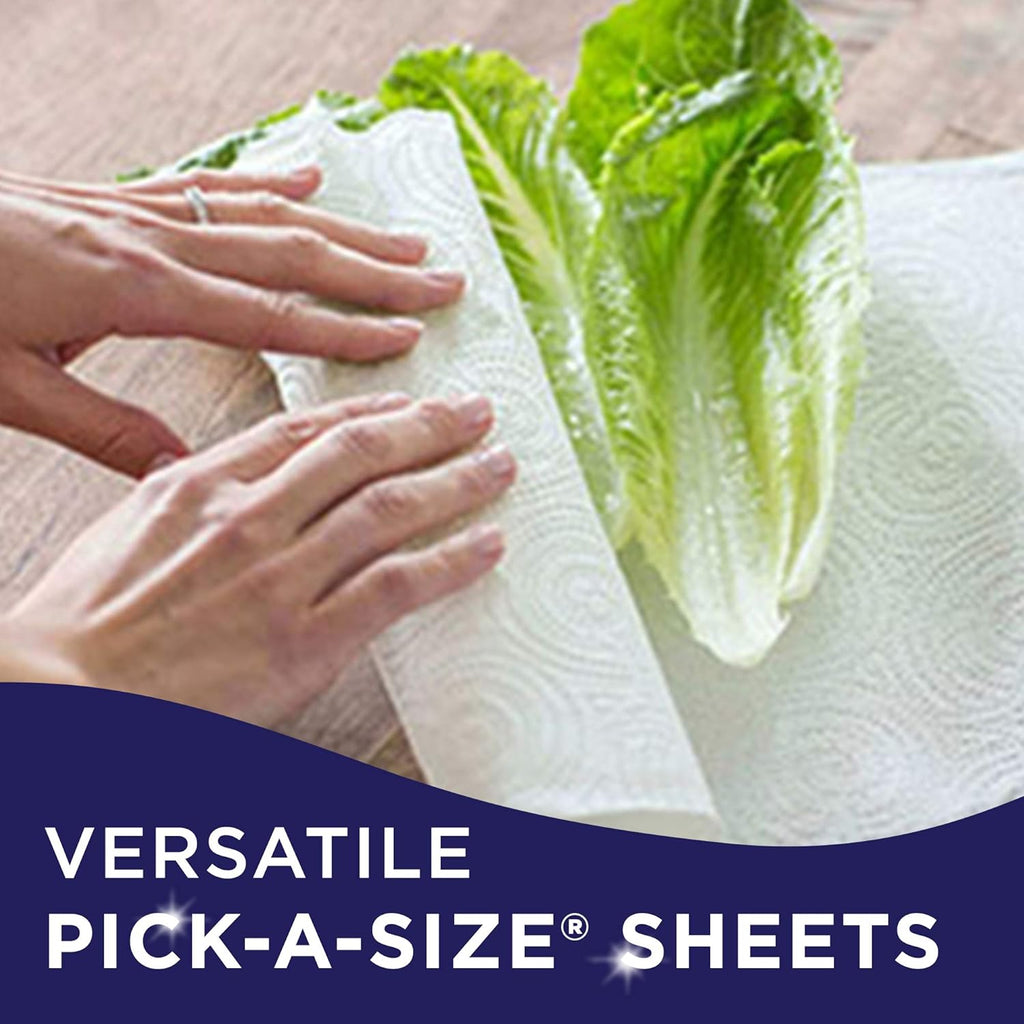Sparkle Paper Towels - Pick-A-Size, 2 Rolls = 4 Regular Rolls | Pack of 24 for Everyday Use
