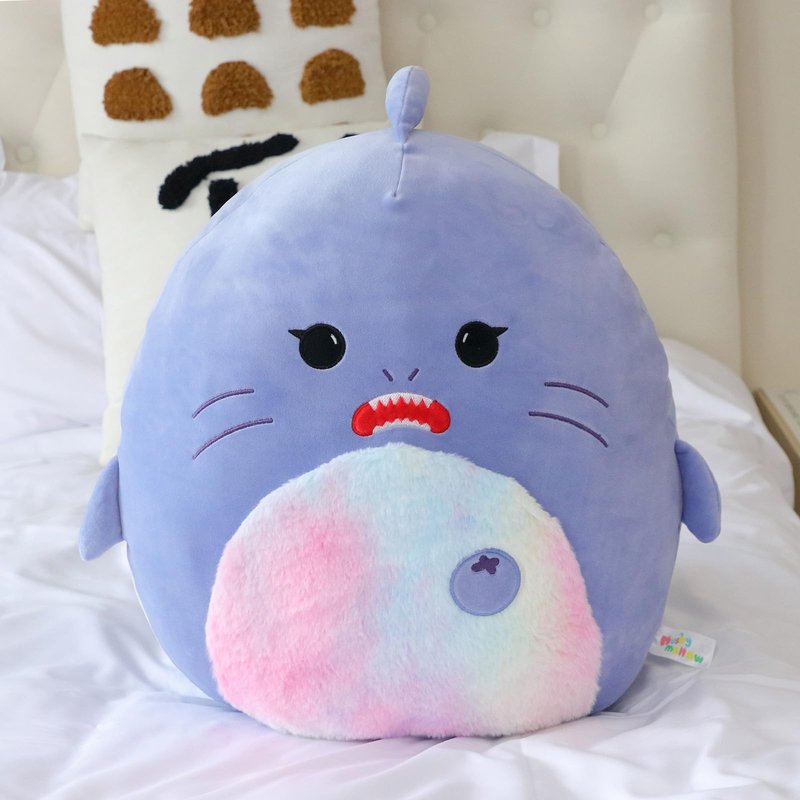Mushymallow 20-Inch Shark Plush Pillow Cute Plush Toy Jumbo Stuffed Shark Soft Stuffed Animal Birthday for Kids