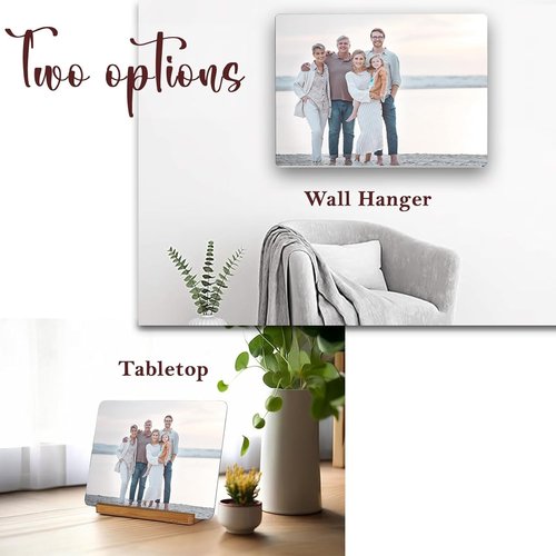 LouisMIAA Custom Metal Photo Prints - Personalized Collage Frame Gift for Family & Friends | Unique Keepsake