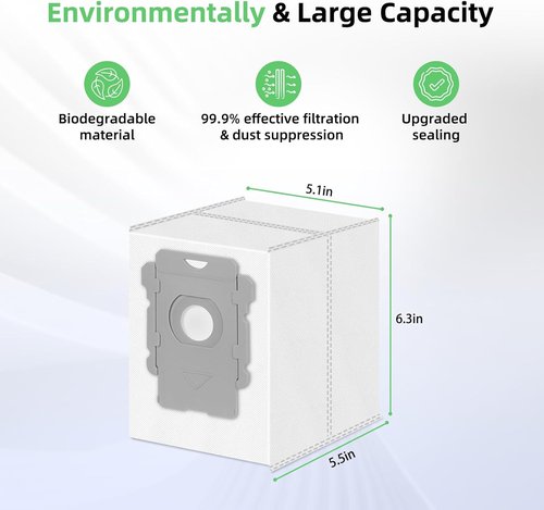 iRobot Replacement Vacuum Bags - 14 Pack for i7+, i8+, i1+, i3+, i4+, i5+, j6, j7, s9+ | Automatic Dirt Disposal