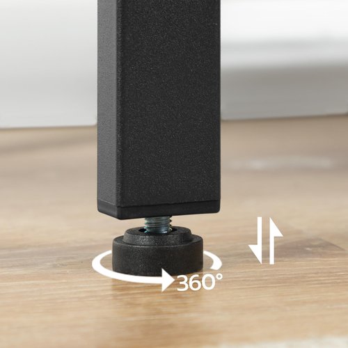 HOOBRO End Table, Simple Rustic Side Table with 3-Tier Storage Shelf, Narrow Nightstand for Small Spaces, Easy Assembly, for Living Room, Bedroom, Metal, Industrial Design, Black BB14BZ01