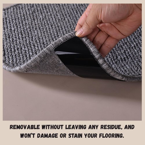 Gripper | Double-Sided Anti-Slip Rug Tape - 16-Pack for Hardwood Floors & Tiles, Prevents Sliding