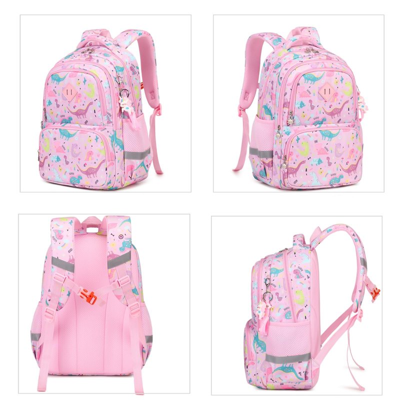 Youngsing Girls backpack,Backpack for Girls,Lightweight Strawberry Print Kids Backpack Elementary Middle School Bag