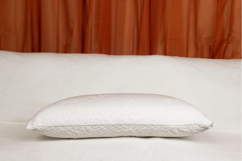 JUVEA® Essential Low-Profile — Natural Talalay Latex Pillows with Cotton Cover - Breathable & Pressure Relieving Low Loft Pillow for A Good Night Sleep – Queen