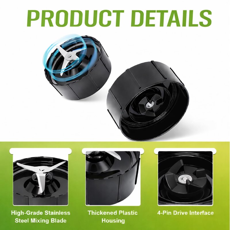 Cross Blade Compatible with Magic Bullet Mini Blenders Replacement Part Only，Not for Magic Bullet 250W or Any Nutribullet Models