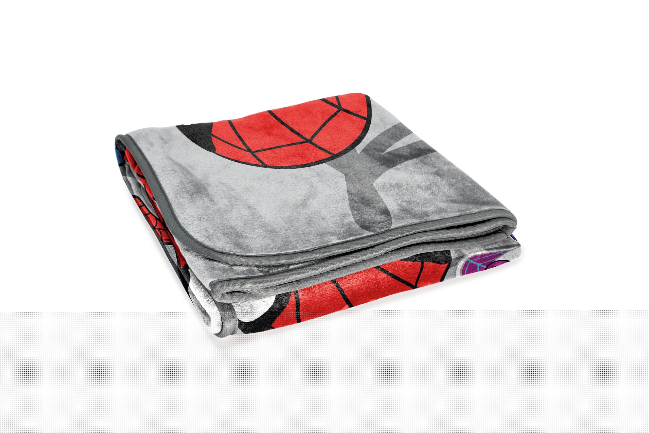 Spidey & His Amazing Friends Plush Throw Blanket - Measures 50 x 60 Inches - Kids Super Soft Fleece Bedding Features Ghost Spider Gwen & Miles Morales