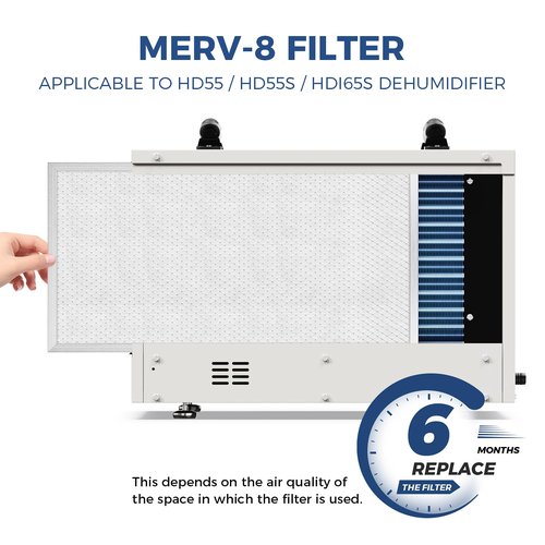 ALORAIR MERV-8 Filter Replacement Set for Basement Dehumidifiers Sentinel HD55,Sentinel HDi65(4 Pack)