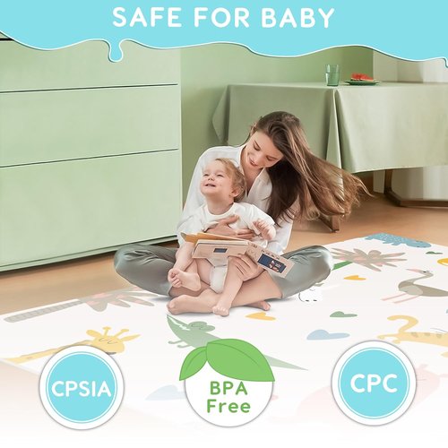 Fshibila Baby Playpen - Sturdy Indoor & Outdoor Safety Play Yard with Soft Mesh - 50x50x27 inches Grey