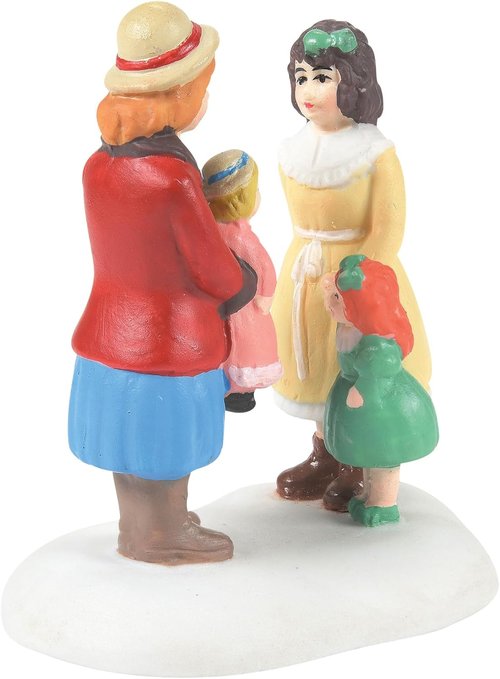 Department 56 Dickens Village Figurine - Girls with Their Dolls, 2.13 Inch, Multicolor