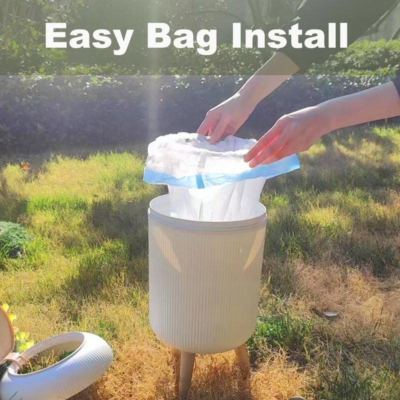 Yatmung Dog Poop Trash Can Outside - 2.5 Gal Bathroom Trash Can with Lid - Bedroom Garbage Can - Small Pet Waste Container with Lid - Outdoor, Office, Living Room - Plant Styled Dog Poop Bucket