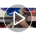 Tiffany Style Stained Glass Window Panel - Blue Jay & Cardinal, 18" x 24"