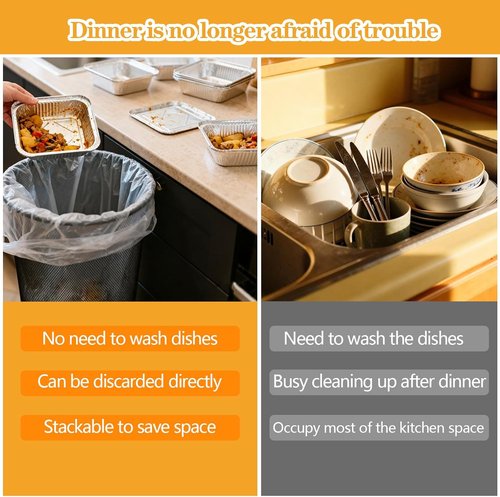 Heavy Duty 8x8 Aluminum Pans with Lids by [Brand Name] - 20 Pack Extra Deep Disposable Foil Trays for Cooking & Baking