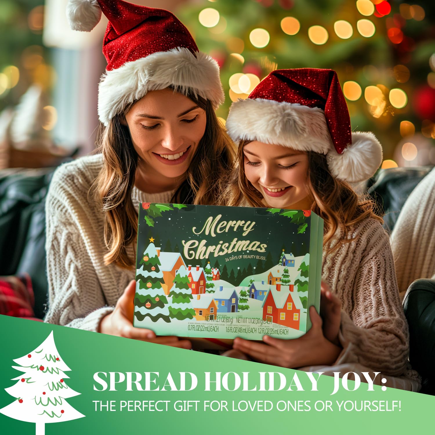 Regine Switzerland Advent Calendar 2025 - 24 Days of Women's Hand Cream & Spa Gifts | Skincare Set for Teens