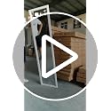 Full Length Mirror 48x16 Inch Over-the-Door or Wall Mounted Body Mirror