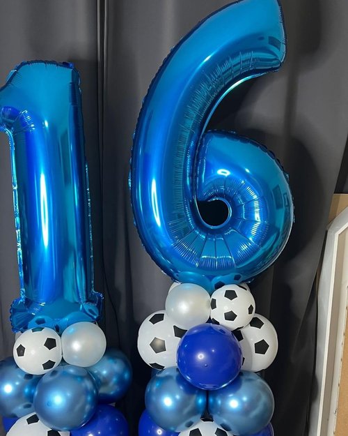 Balloon Number 40-Inch | Dark Blue Foil Number 19 Balloons for Men & Women Birthday Decorations