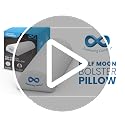 Memory Foam Under Knee Pillow for Back Pain Relief - Ergonomic Leg Bolster