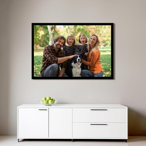 Custom Canvas Prints with Your Photos - Personalized Pictures Print, Customized Photo Gifts, Wall Art Canvas Printing for Wedding, Family, Baby, Pets, Home Office Decor, Floating Frame 30x20
