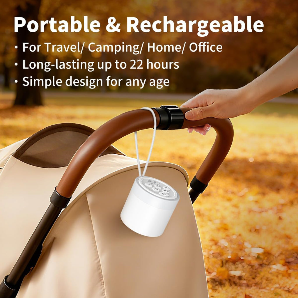 Sound Machine Mini | White Noise Machine with 30 Soothing Sounds & Timers - Portable for Travel