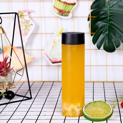 12 Pack 16 Oz Round Plastic Bottles with Caps ,Juice Containers With Lids For Smoothie Bottle, Juice Bottles with Lids, Juicing Milk and Other Beverages,Suitable for weddings, birthday parties, etc