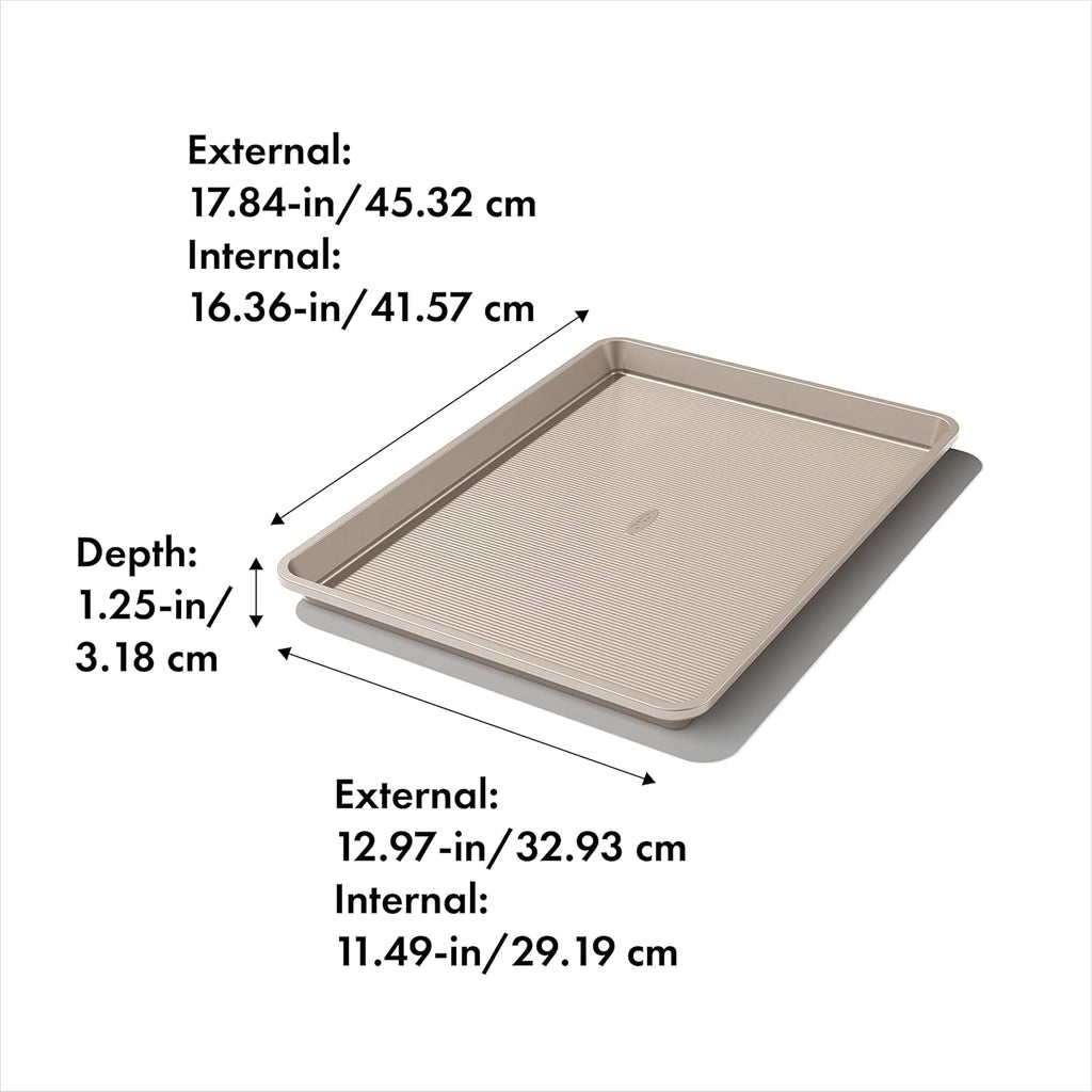 OXO Good Grips Non-Stick Pro Baking Sheet - 13 x 18 Inch for Perfectly Even Baking