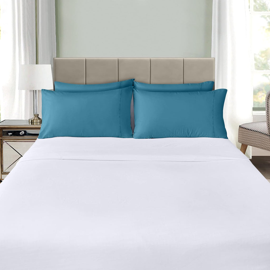 Utopia Bedding King Pillow Cases - Soft Brushed Microfiber - 4 Pack, Fade Resistant | King Size 20 x 40 Inches (Denim Blue)