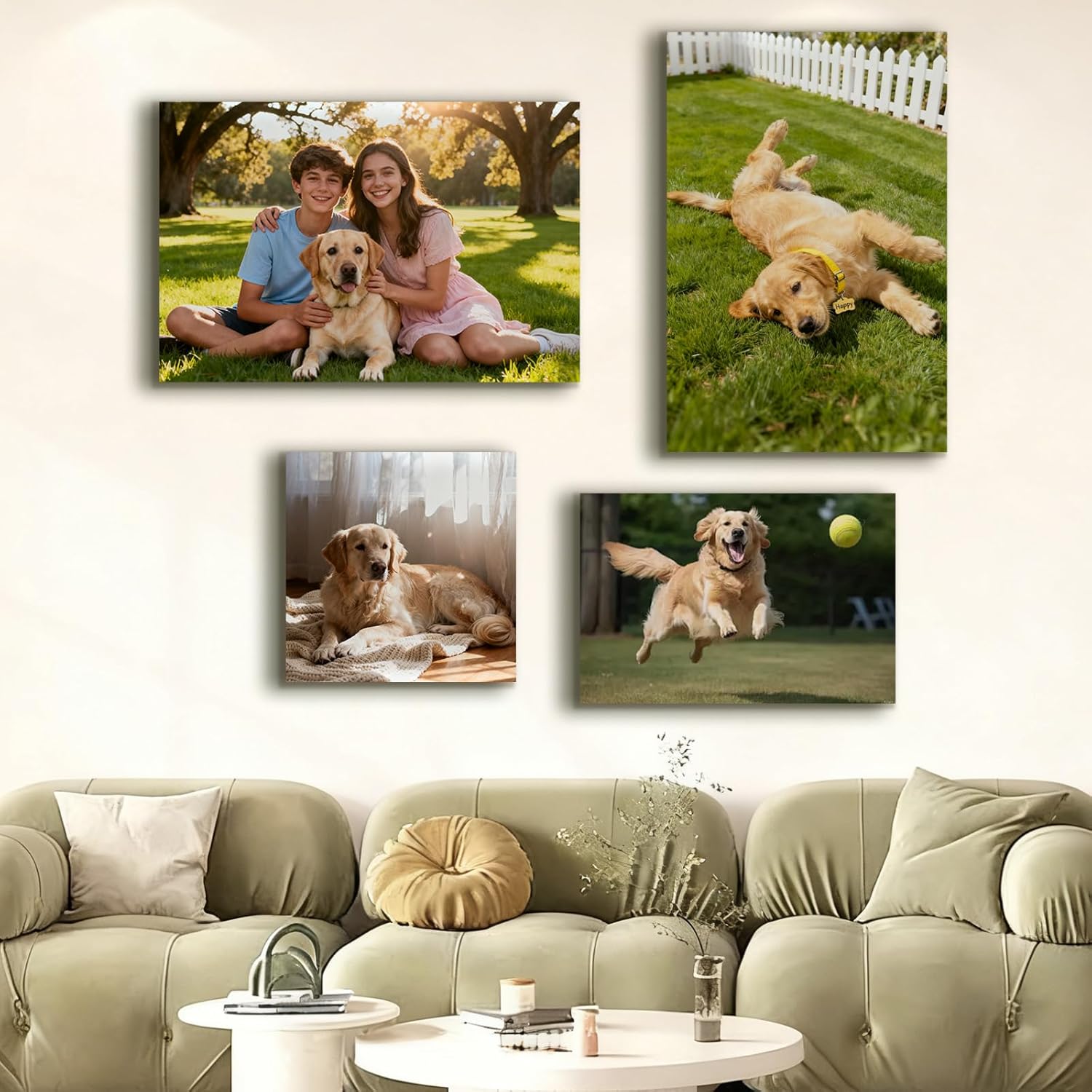 Skiennix Custom Canvas Prints - Personalized Framed Wall Art for Home Decor | Ideal Gift for Family & Pets (6" x 8")