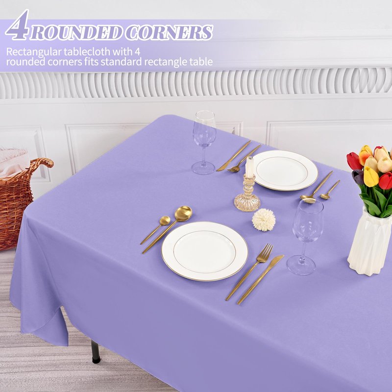 12 Pack Polyester Tablecloth Rectangle Tablecloth 60 x 102 Inch Burgundy Tablecloth for 6 Ft Rectangle Tables, Washable Fabric Table Covers Polyester Table Clothes for Wedding Parties Banque