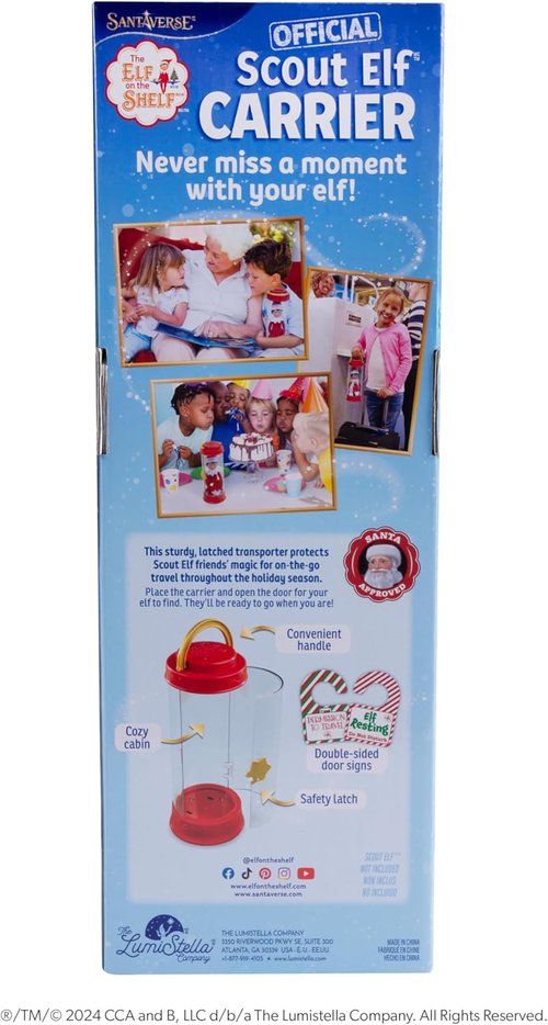 Elf On The Shelf - Official Scout Elf Carrier for Family Adventures - Perfect for Holiday Fun