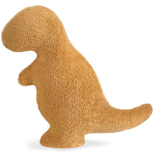 Dino Nugget Pillow Plush, Dinosaur Chicken Plush Nuggets Pillow Funny Birthday Gifts for Boys Girls, Funny Stuffed Animals Plush Toy Pillows, Dinosaur Gifts for Kids Teens Adults (Small, Tyran Rex)