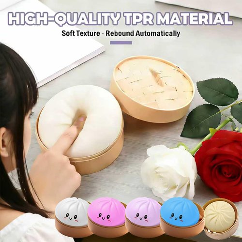 Dumpling Squishy - Soft Decompression Toy for Adults | Mystery Colors | Perfect Easter Gift