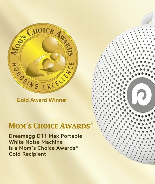 Dreamegg Portable Noise Machine - 21 Soothing Sounds | Powerful Battery for Sleep & Travel