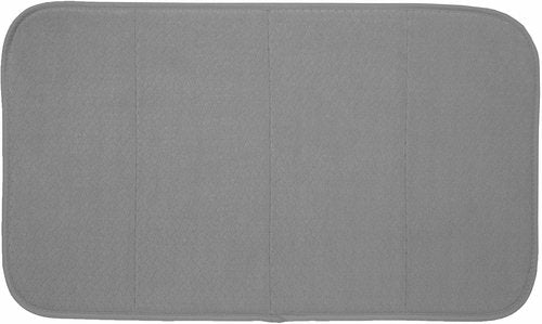 All-Clad Reversible Dish Drying Mat - Ultra-Absorbent, Oversized for Large Pots & Pans | 16" x 28", Pewter