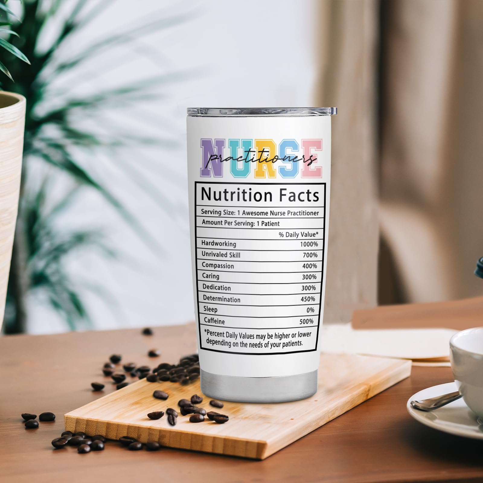 Delsakhula Nurse Practitioner Gifts for Women Nurse Practitioner Week Gift NP Gifts Insulated Stainless Steel Travel Tumbler With Lid 20 OZ